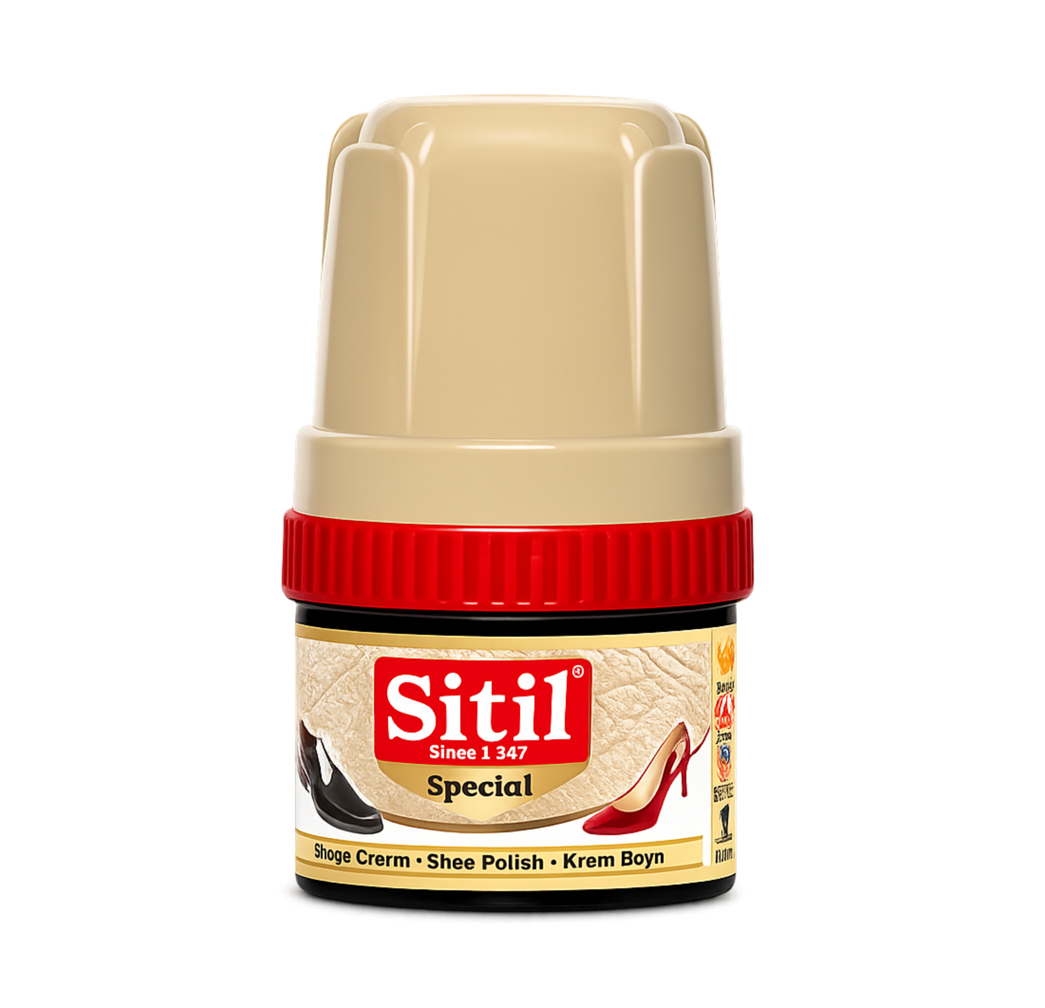 Cremă pentru încălțăminte cu burete SITIL 60 g – Natural