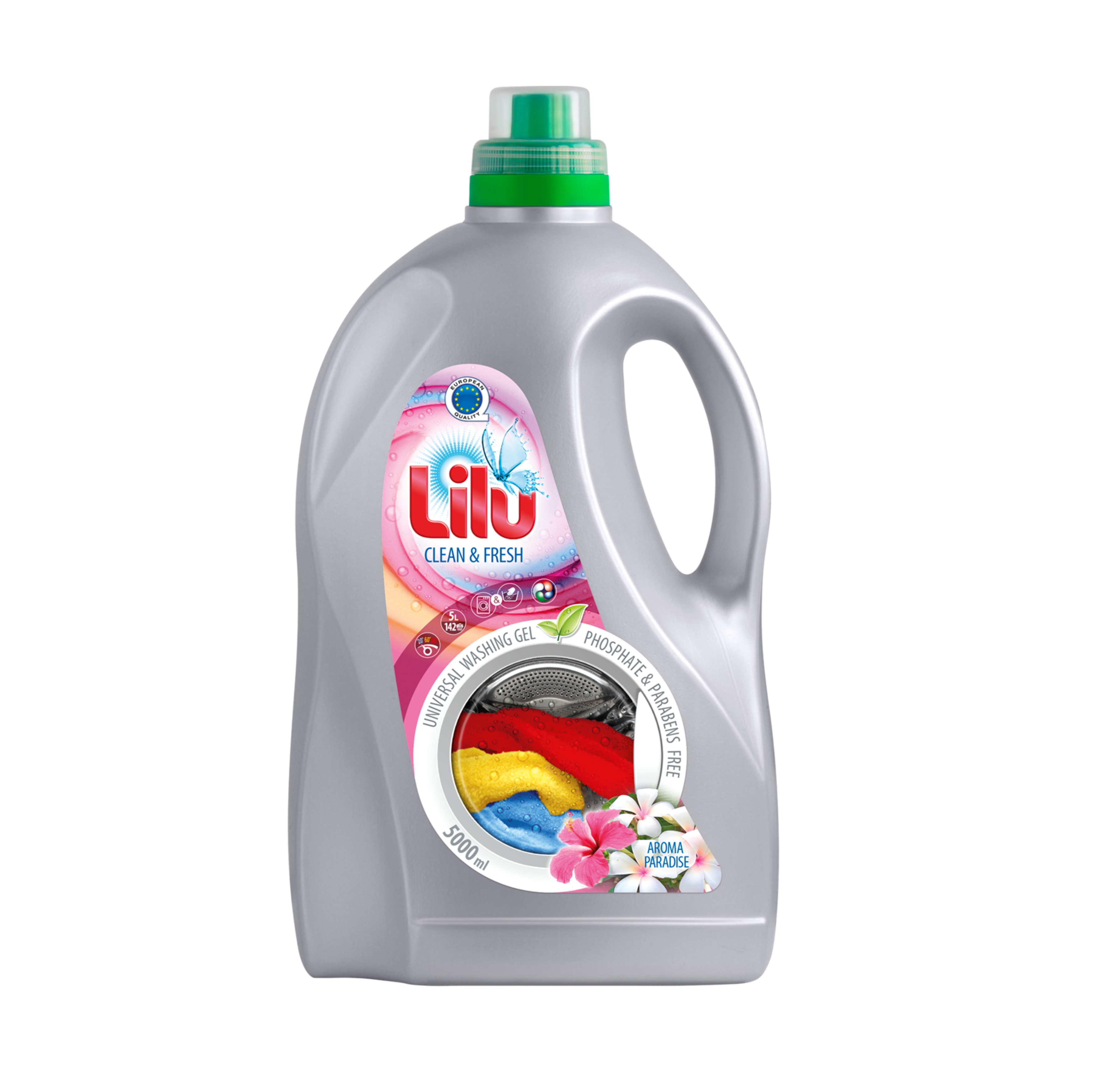 Gel LILU Washing Universal pentru spălare „Aroma Paradise” 5L
