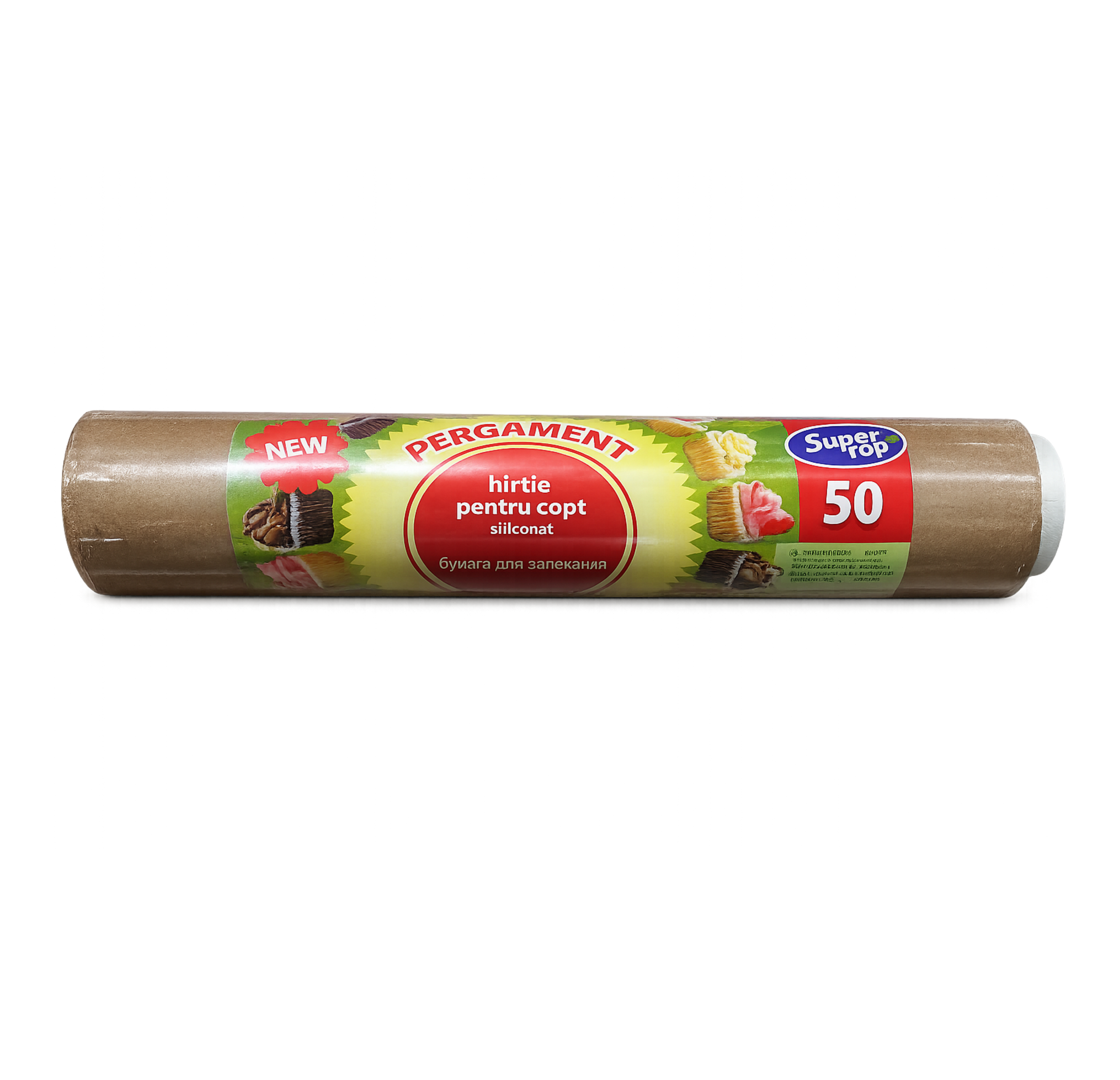 Hârtie pentru copt 29 cm × 50 m – maro (rolă)