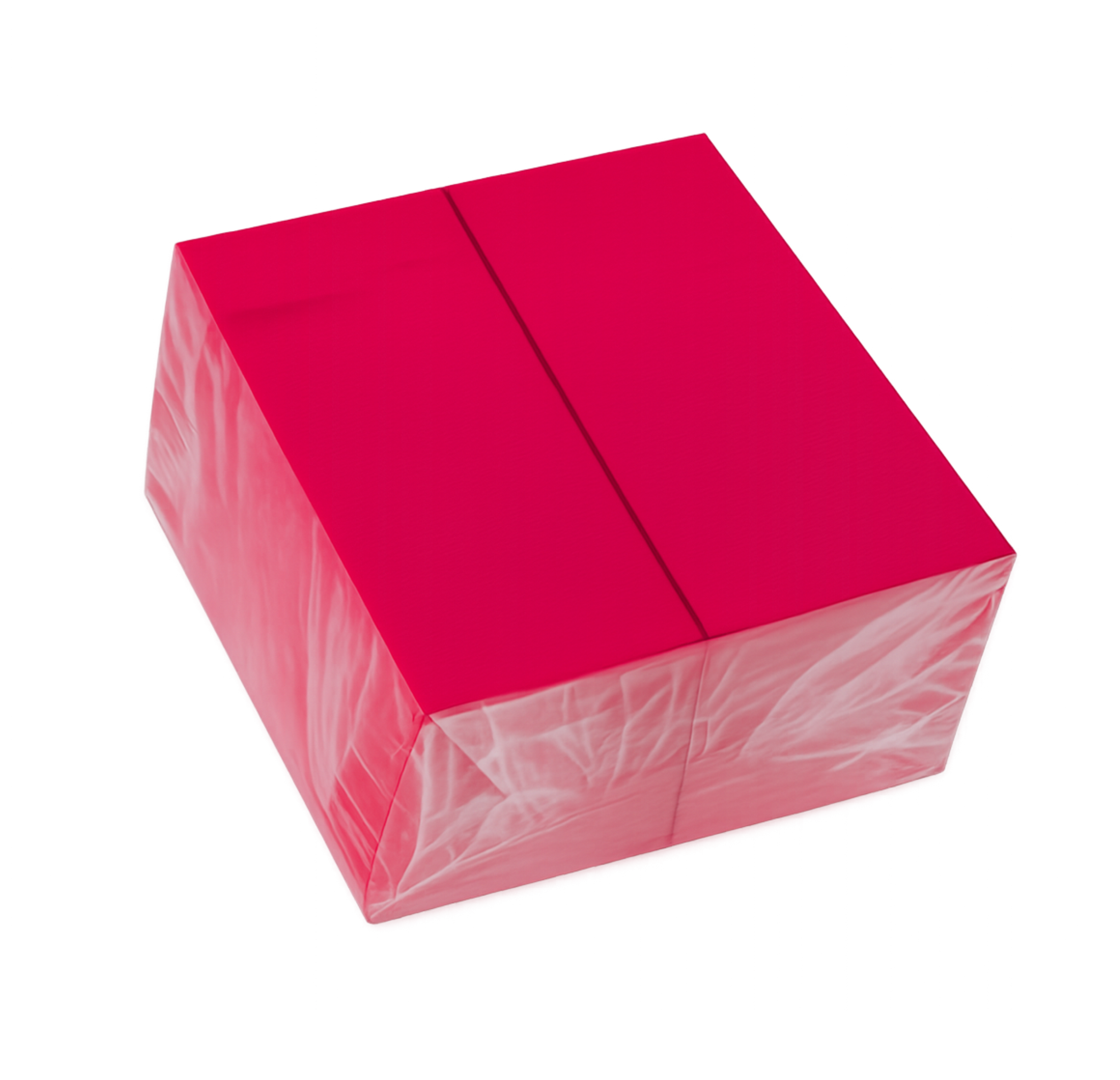 Șervețele de masă 33 × 33 cm, 2 straturi, 1/8, roșii – 100 buc.