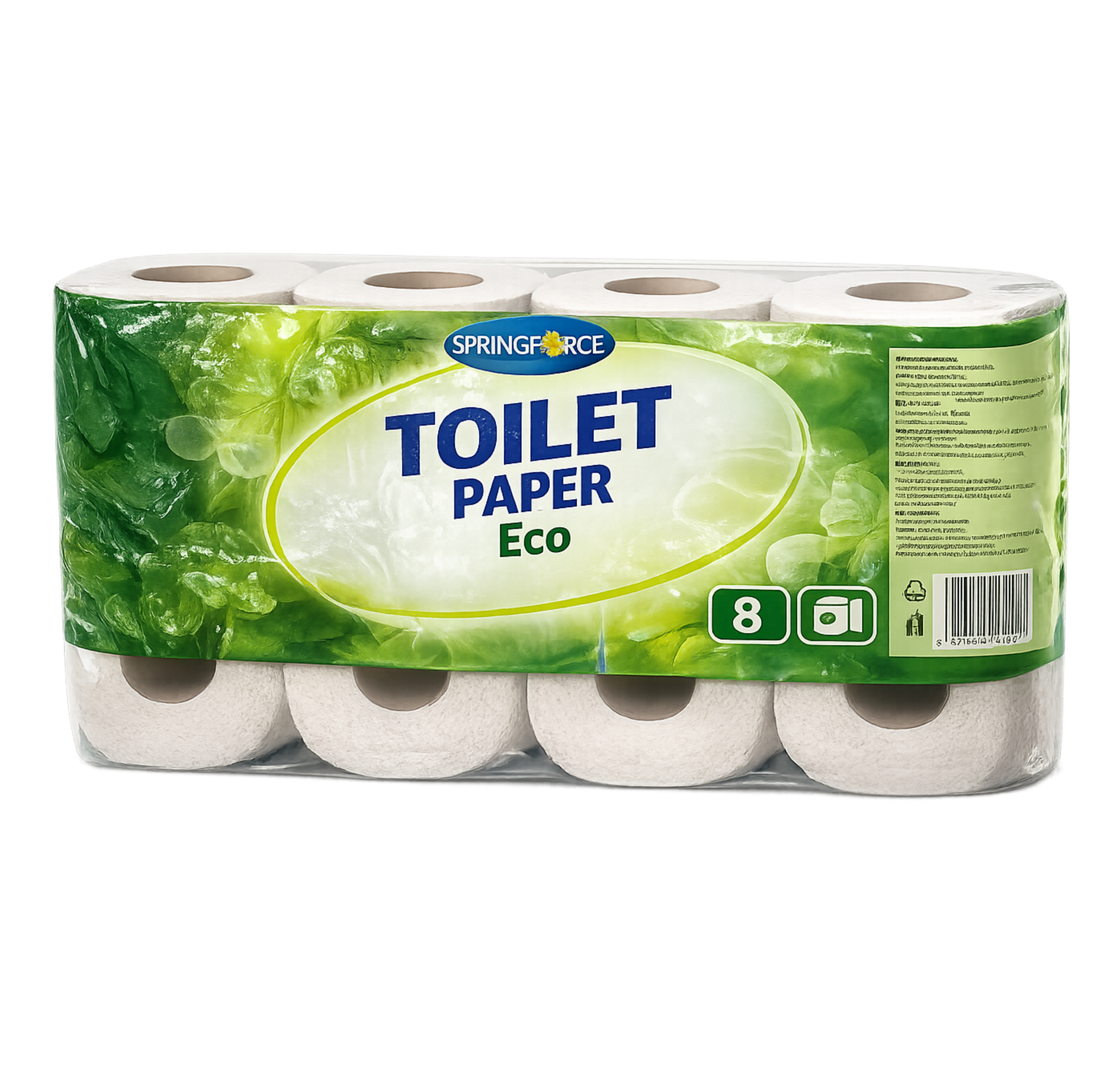 Hârtie igienică MILTA Spring Force Eco (set 8 buc.)