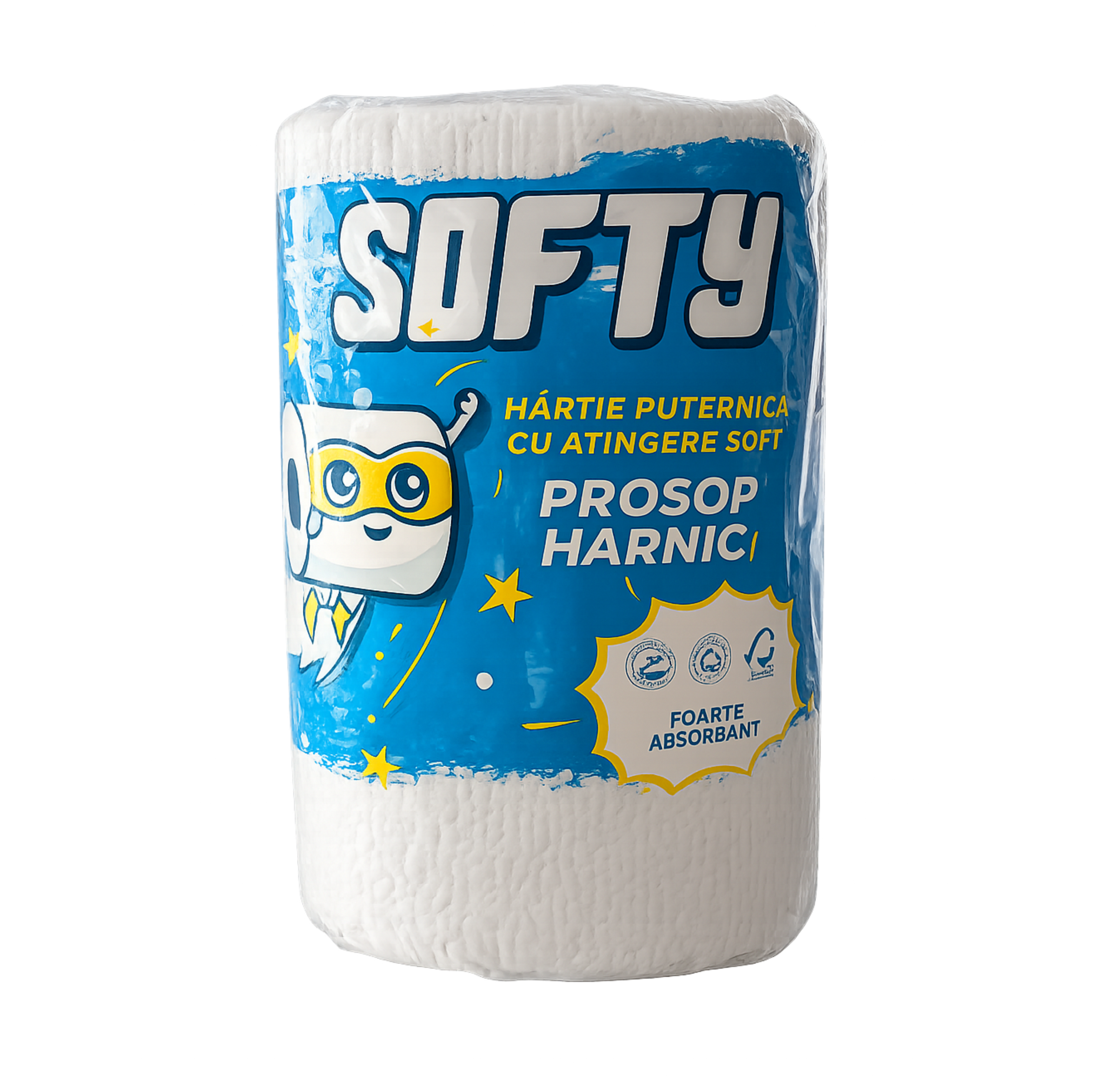 Prosop pentru bucătărie profesional Softy, 2 straturi, 220 foi, 42 m