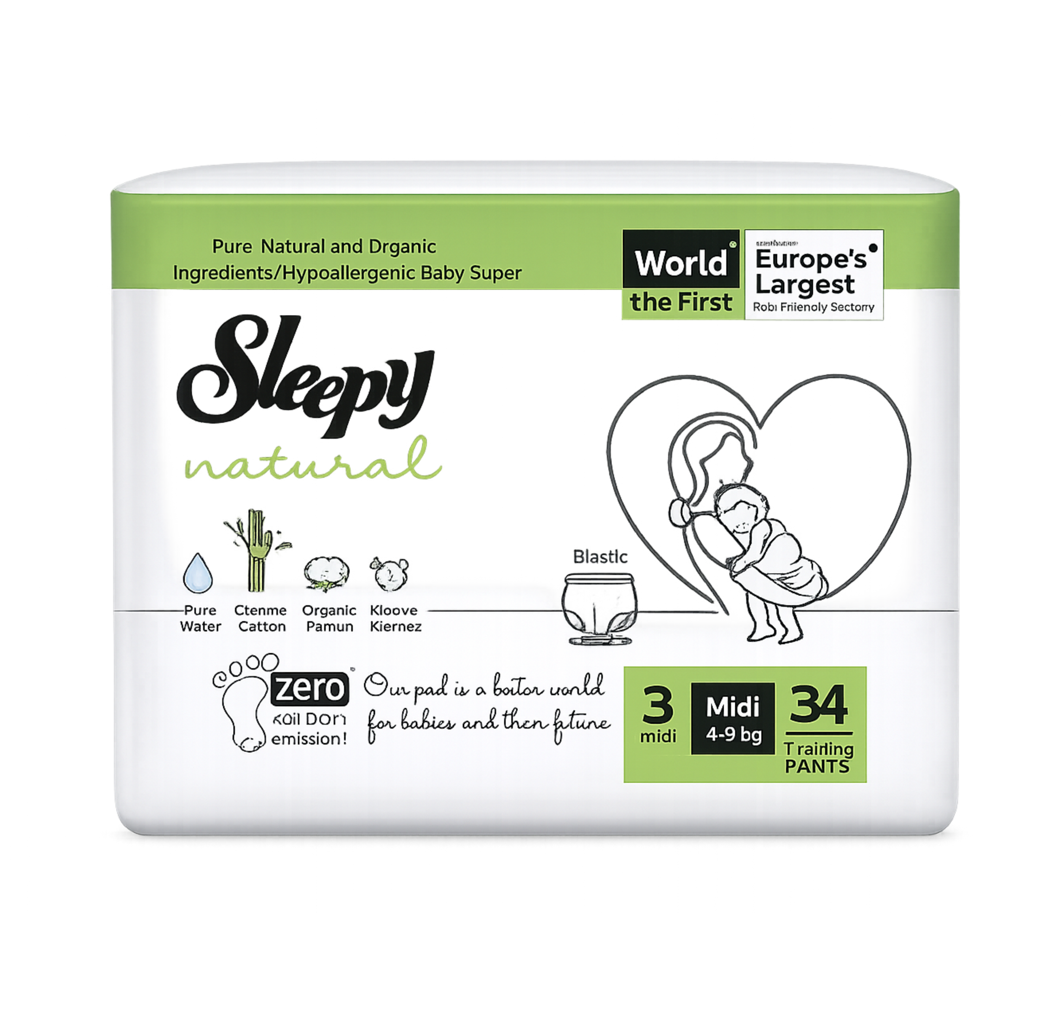 Sleepy CHILOTEI MIC N3 (4-9kg) 34 buc