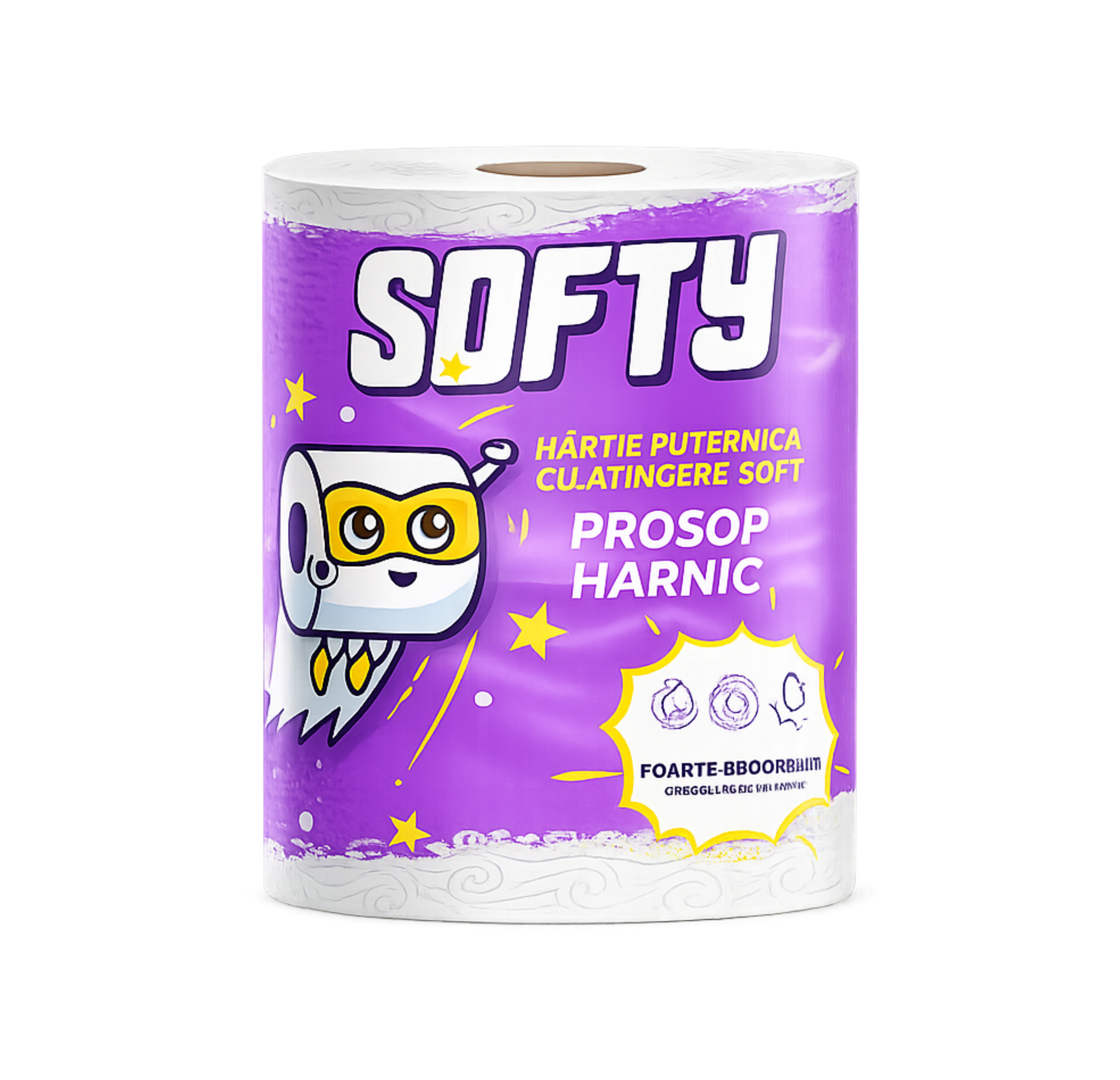 Prosop pentru bucătărie profesional Softy, 2 straturi, 365 foi, 84 m