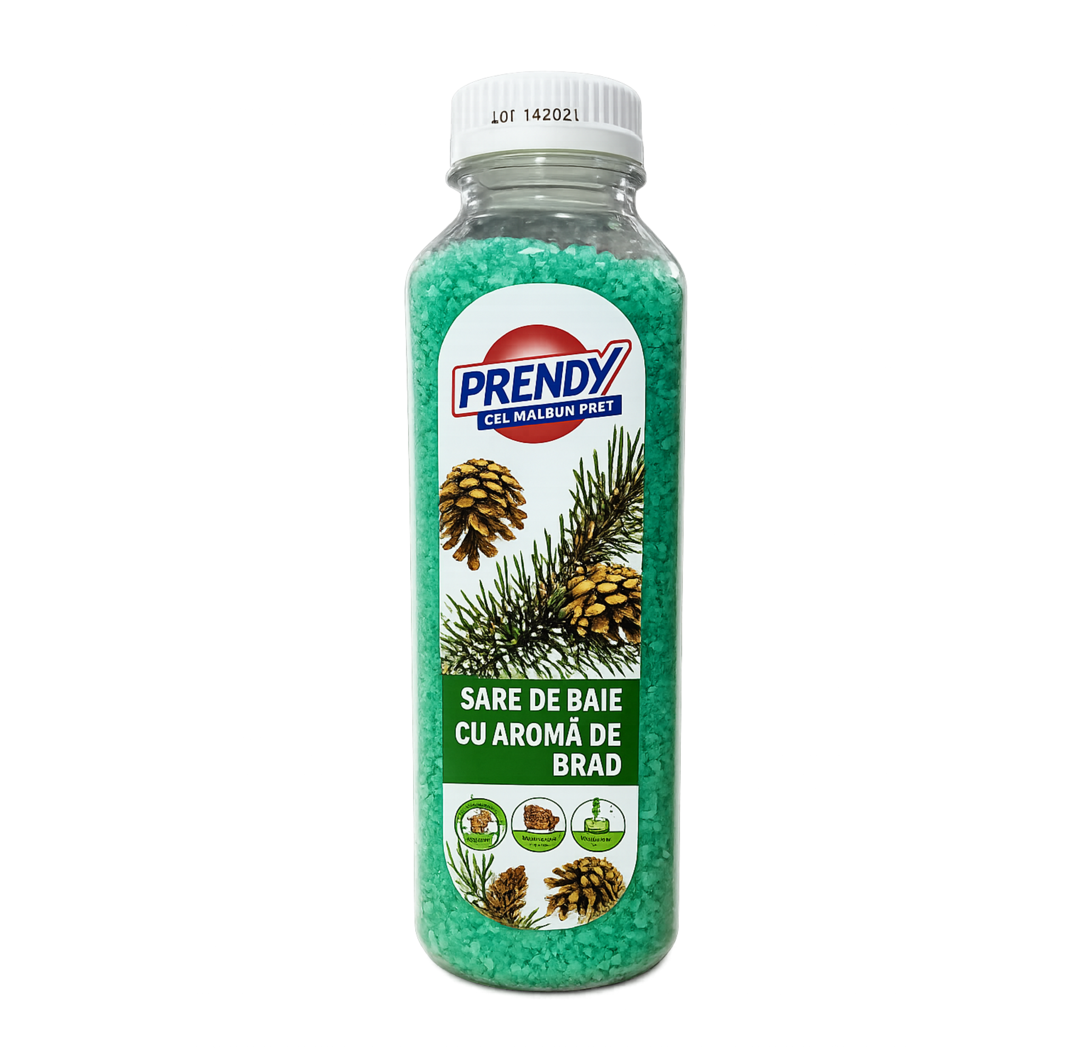 PRENDY Sare de baie cu aromă de brad 600 g