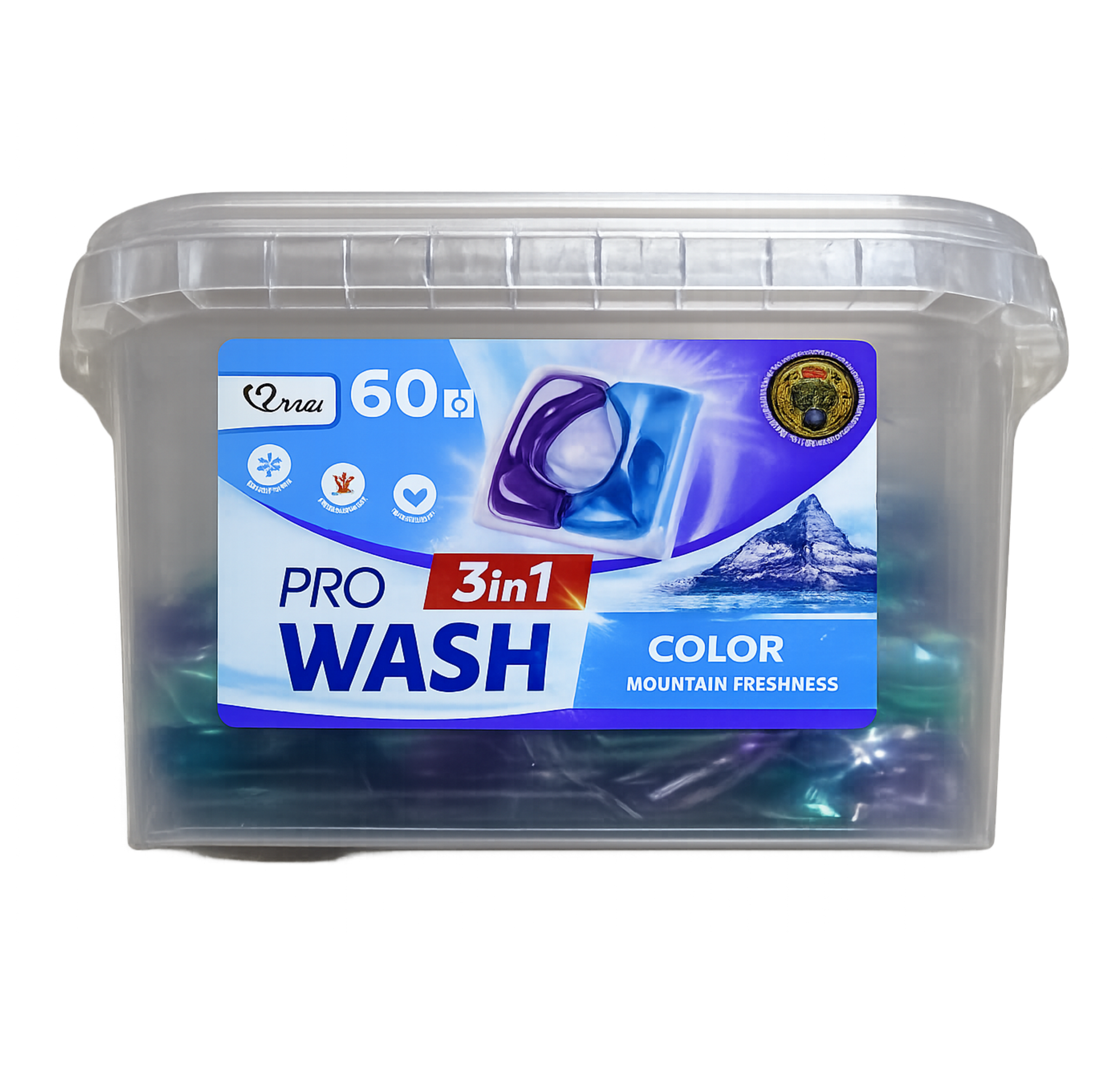 Capsule pentru spălarea hainelor ProWASH Color – 60 buc.