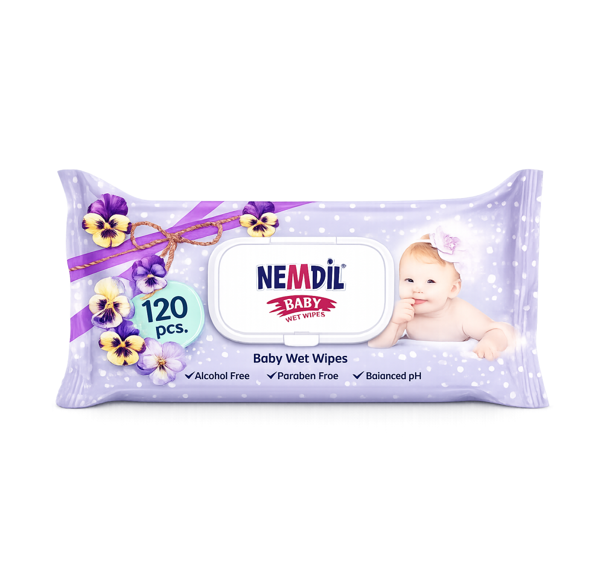 Servetele umede cu capac Nemdil Baby 120buc