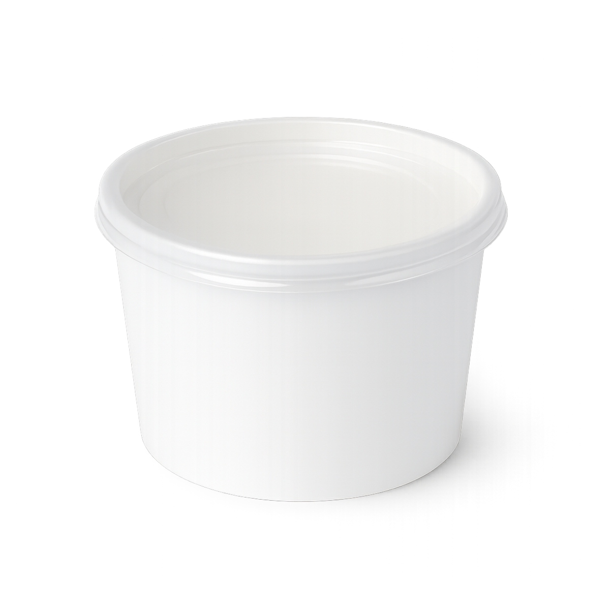 Boluri supa din hirtie cu capac 0.900 ml ALB
