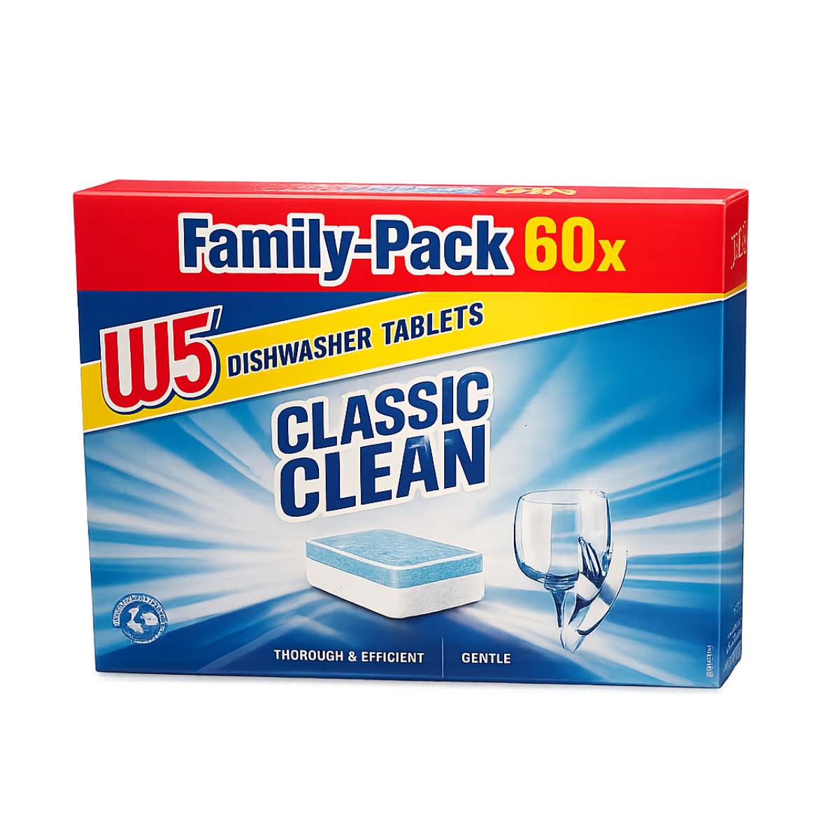 Tablete pentru mașina de spălat vase W5 (60 buc.) Detergent + Sare