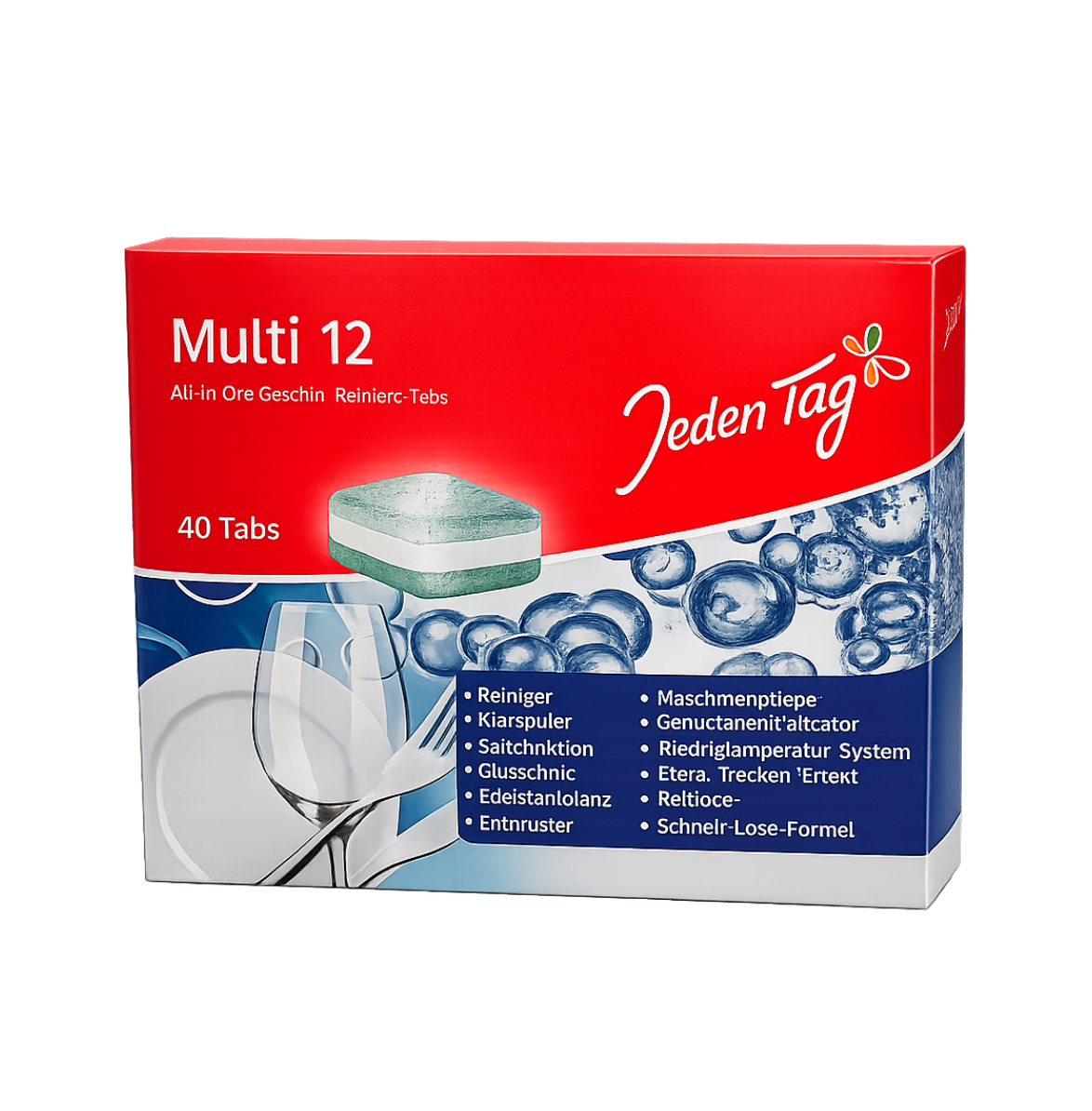 Tablete pentru mașina de spălat vase Jegen Tag All in One (40 buc.)