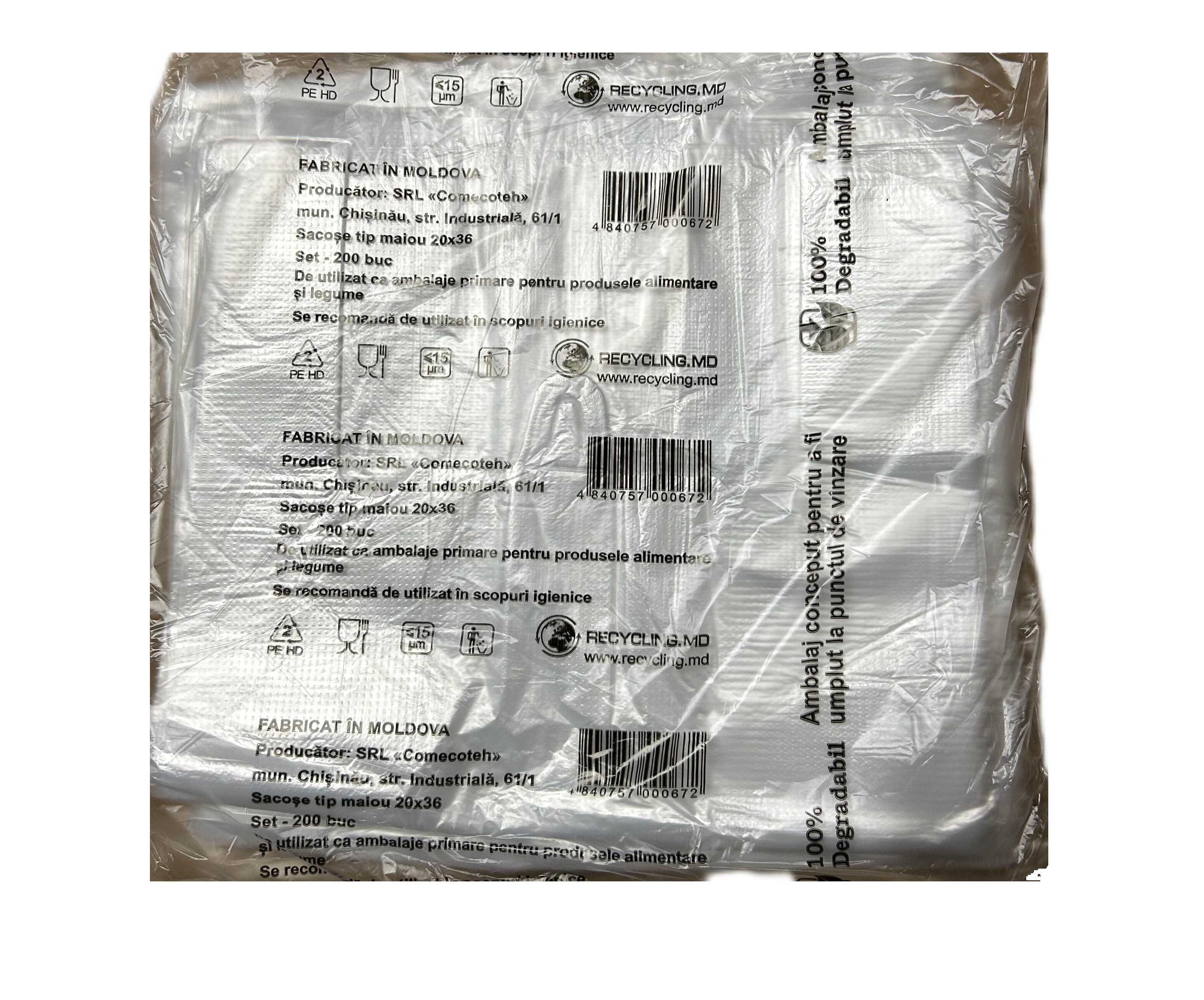 Ambalaj biodegradabile 20*36 m200 MD set 200