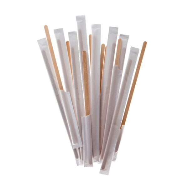 Amestecator din lemn 14cm amb. ind(set 500 buc)