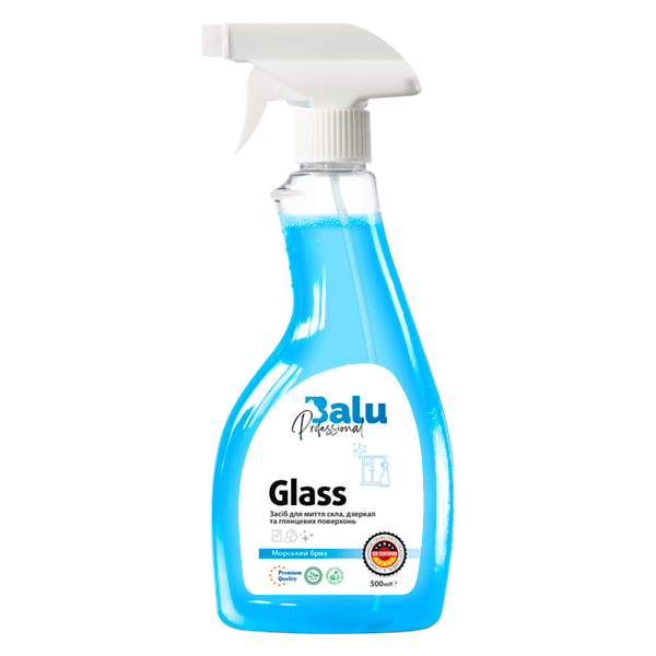 BALU Glass pentru geamuri și oglinzi „Briză marină” 500 ml