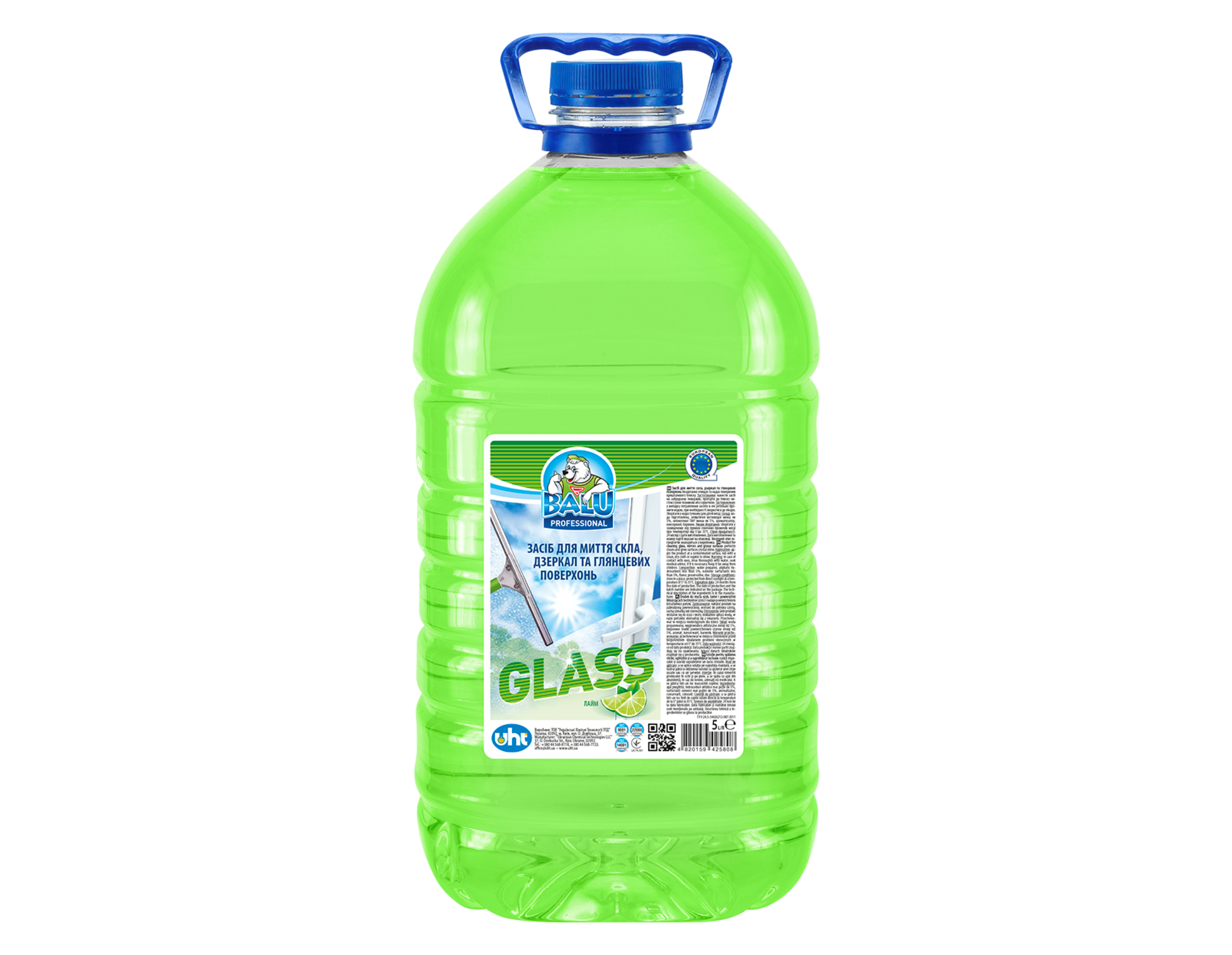 BALU Glass pentru geamuri și oglinzi „Lime” 5L