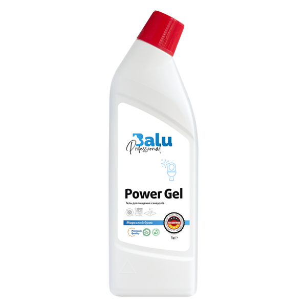 BALU Power Gel pentru curățarea grupurilor sanitare „Briză marină” 1000 ml