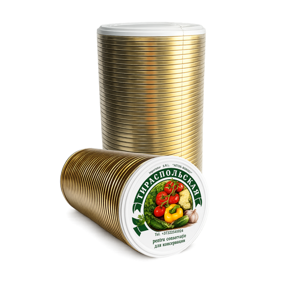 Capace metalice Tiraspol ALB set (50)