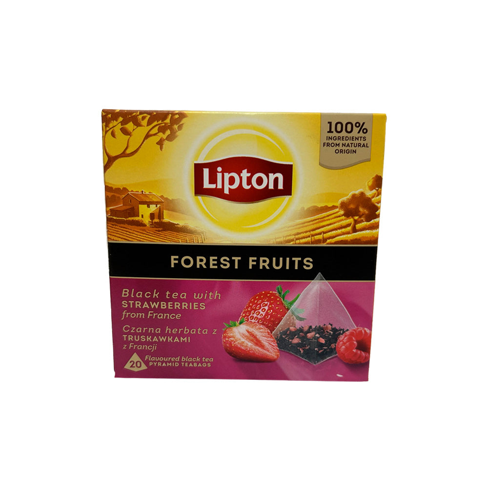 Чай Lipton черный Лесные ягоды 20 пакетов Пирамида