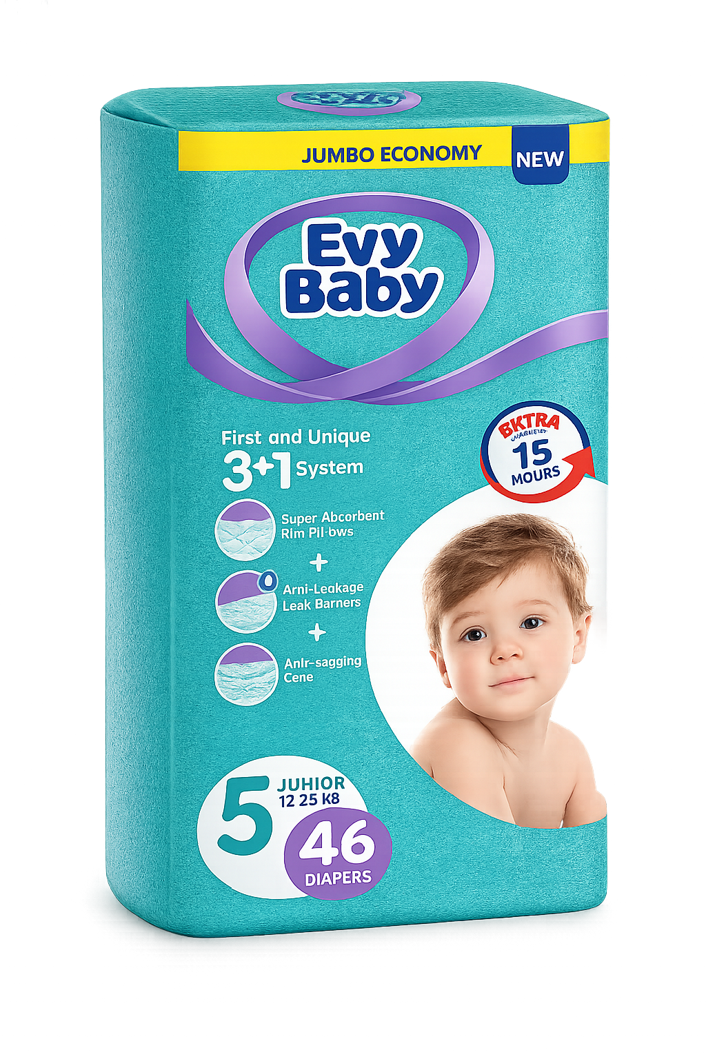 Evy Baby Jumbo Nr 5 (11-25 kg) 46pcs