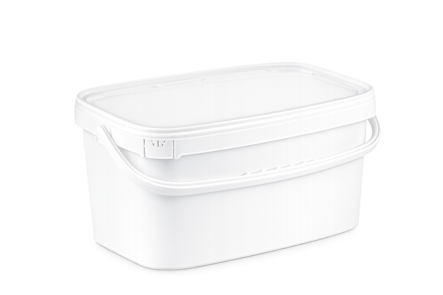 Caldare cu capac 2.5 L Alb dreptungh