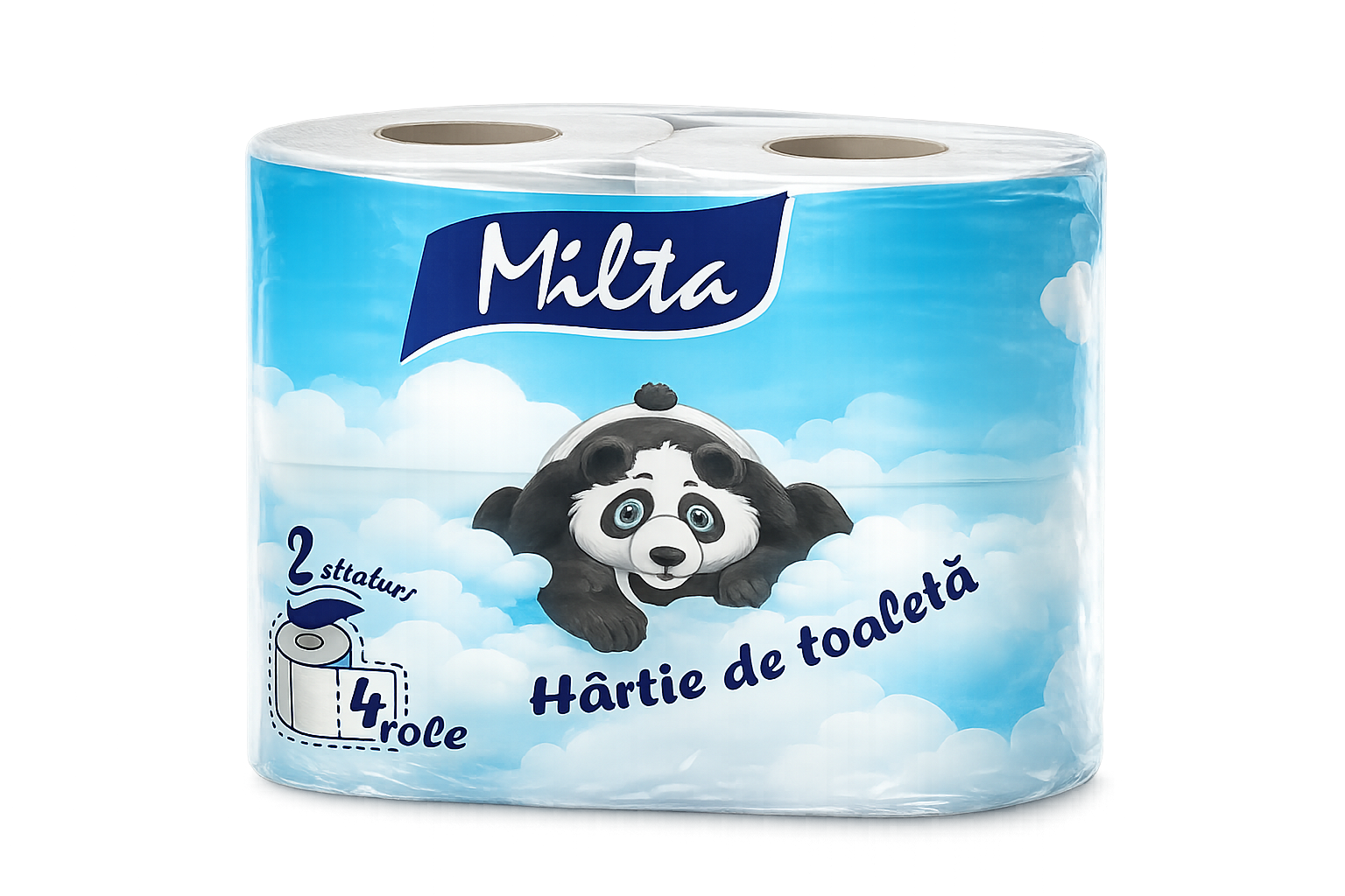 Hirtie igienica Panda MILTA 2-str (set 4)