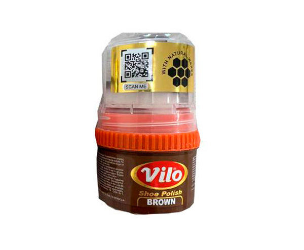 Crema p/u incaltaminte cu burete brown VILO