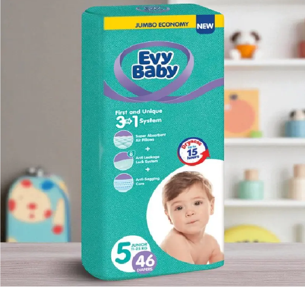 Evy Baby Jumbo Nr 5 (11-25 kg) 46pcs