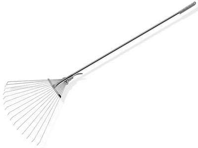 Грабли для листьев с зубьями из нержавеющей стали