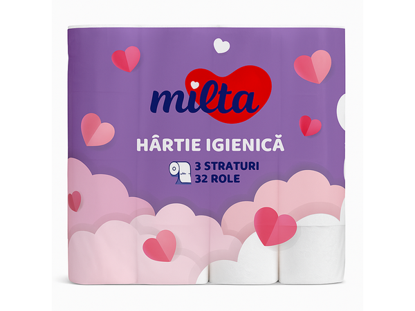 Hirtie igieneca MILTA 3-str (set 32)