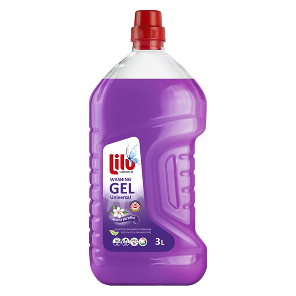 Gel LILU Washing Universal pentru spălare „Aroma Paradise” 3L
