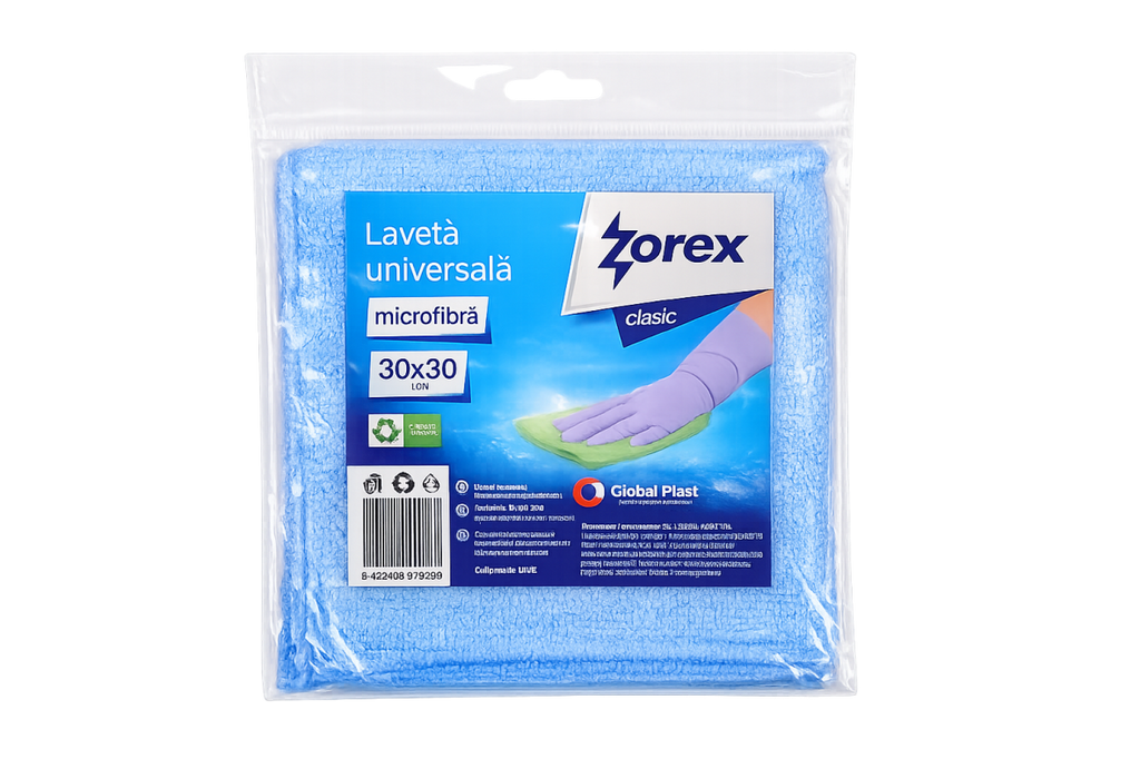 Lavete microfibra "Zorex" universala 30*30cm