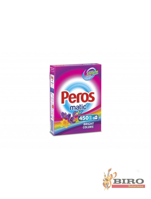 PEROS Detergent praf automat 450g carton Bright Colors