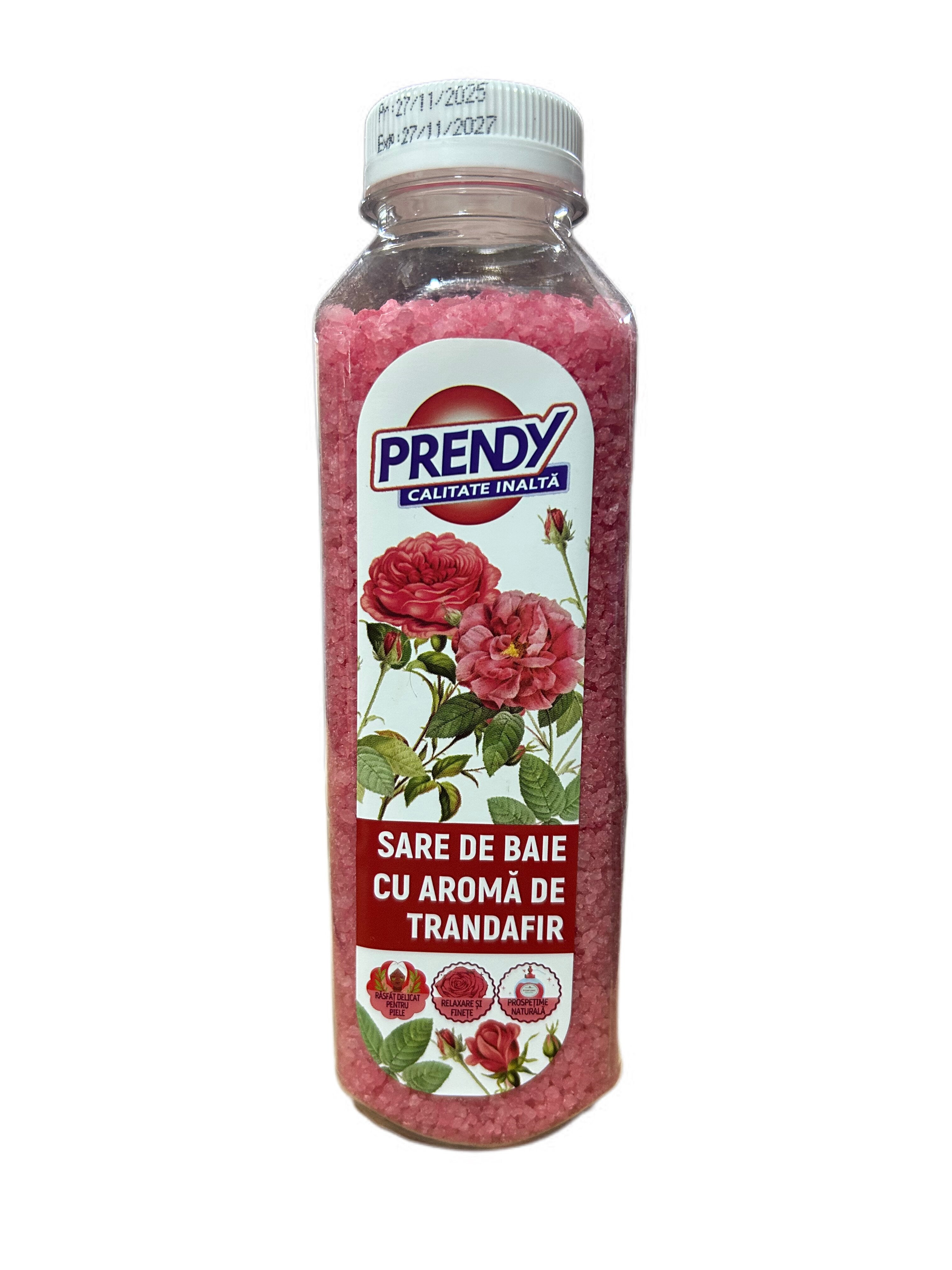 PRENDY sare de baie cu aroma de trandafir 600gr