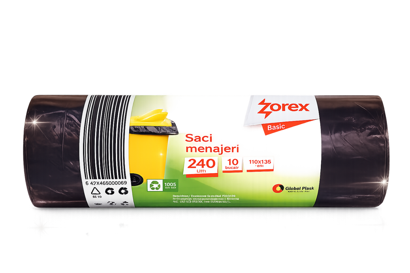 Saci pt gunoi Zorex 240L*10 buc (GSM500 Basic)