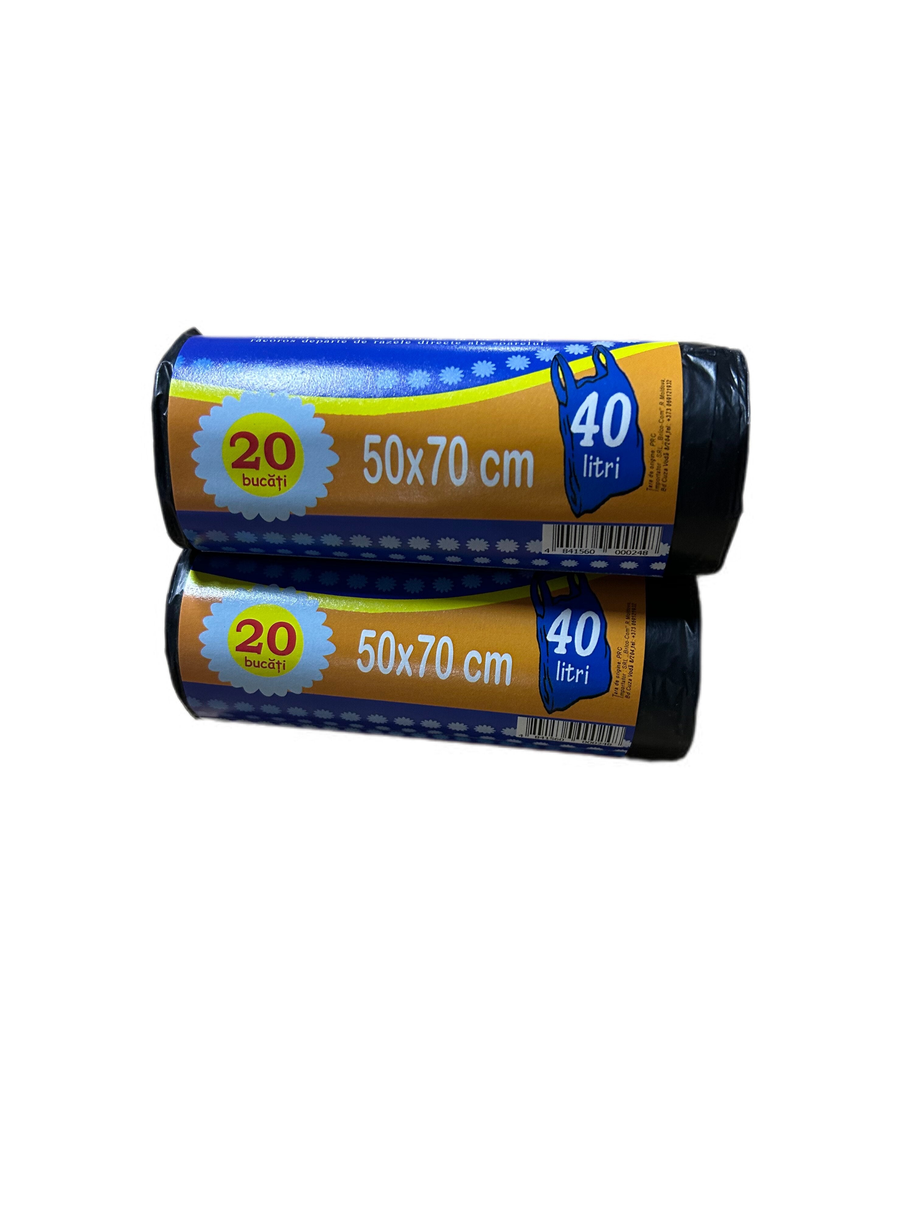 Saci pt gunoi 40L cu tort*20 buci "Super Top" Negre