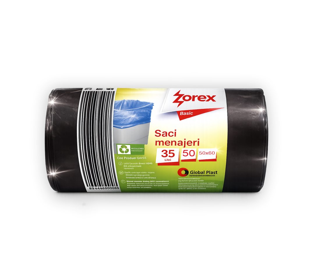 Saci pt gunoi Zorex 35L*50 buc (GSM735)