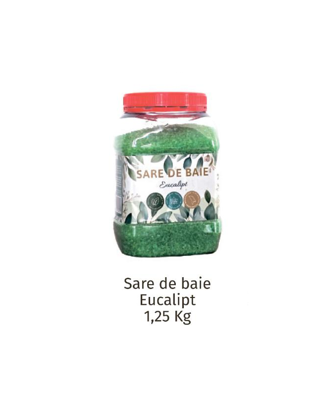 Sare de baie cu aroma de Eucalipt 1250gr