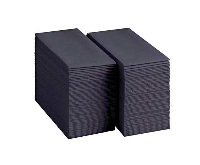 Servetele  33*33 1/8 2-str 100 buc negru