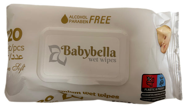 Servetele umede Babybella 120buc cu capac Baby