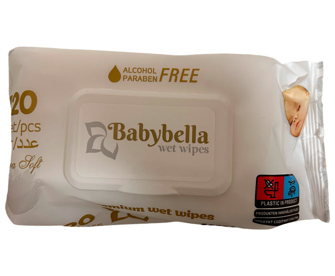 Servetele umede Babybella 120buc cu capac Baby