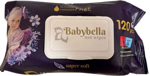 Servetele umede Babybella 120buc cu capac Labella