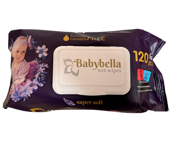 Servetele umede Babybella 120buc cu capac Labella