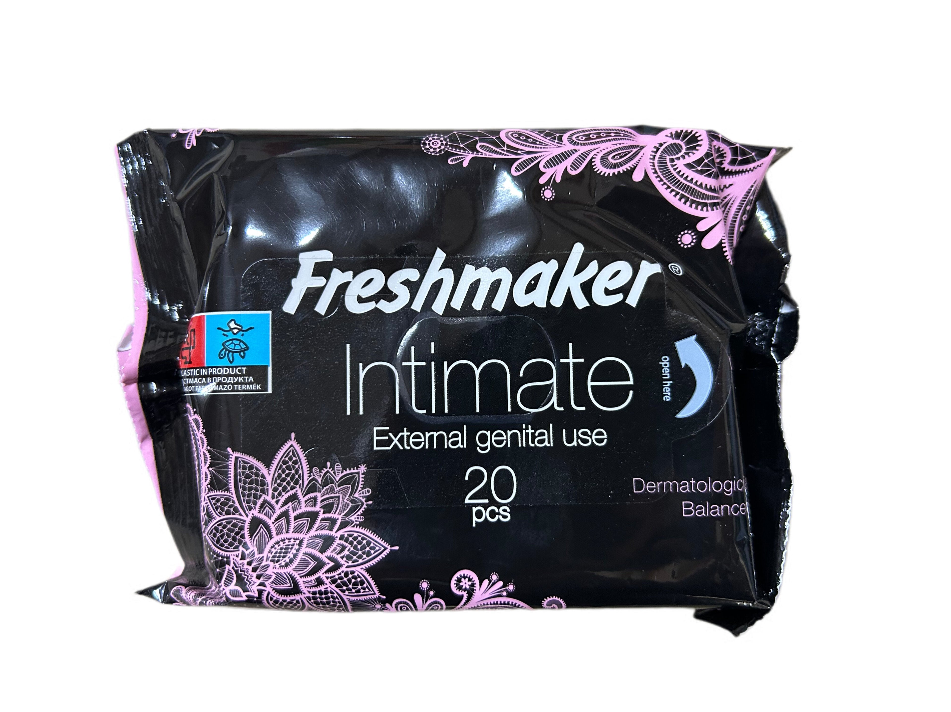 Влажные салфетки с крышкой Freshmaker интим 20 шт.