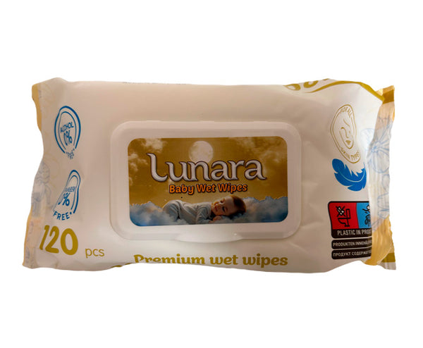 Servetele umede Lunara 120buc cu capac