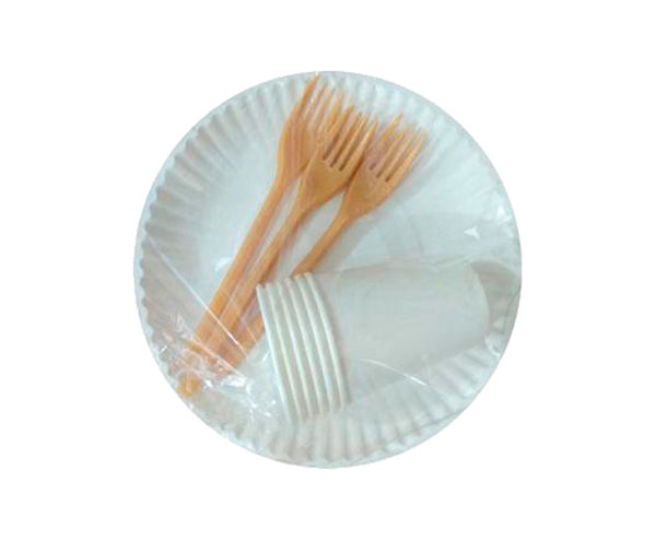 Set 3piese 6buc din carton cu furculita