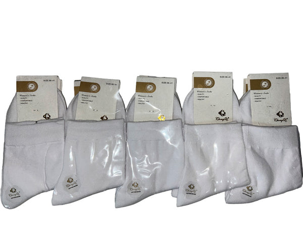 Sosete Dame alb (36-41) GLL25-49A (set 10 buc)