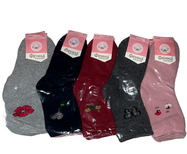 Sosete Fete (5-7/7-9/9-11) DC613-2 (set 12 buc)