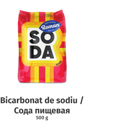 Bicarbonat de sodiu 500g Pelicula
